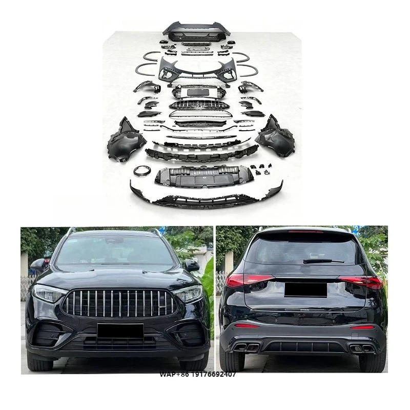 

ForMercedes Benz 2023+X254 GLC Class GLC 200 260 300 to GLC63 forAMG Car Bumper Rear Diffuser Car Grille