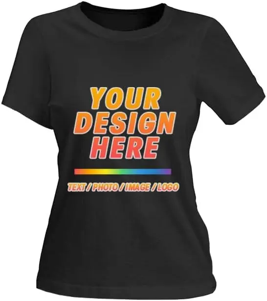 Custom T Shirts for Men/Women,Personalized Your own Shirts Photos,Text,Image,Logos,Custom Gift,Front Printing T Shirt