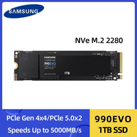 SAMSUNG SSD 990 EVO 1TB Internal Solid State Disk PCIe Gen 4.0 x 4 M.2 2280 TLC Hard Drive SSD for Desktop Up to 5000MB/s
