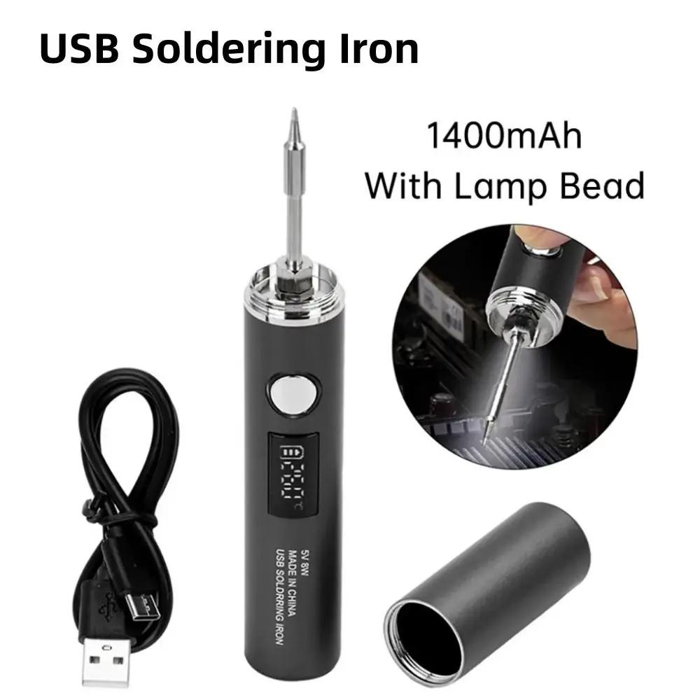 

Temperature Adjustable Soldering Iron Welding Tool Plug and Play Fast Heat Conduction Electric Soldering Iron Long Life Span