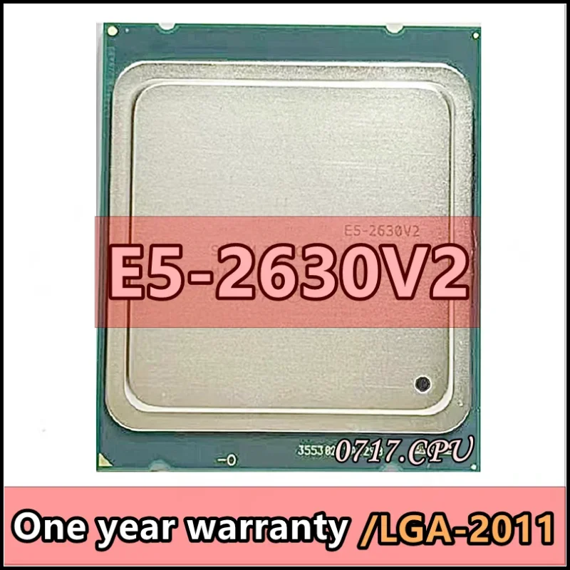 E5-2630V2 E5-2630 V2 E5 2630v2 E5 2630 V2 SR1AM 2.1 جيجا هرتز Enam-core Dua Belas Benang 15 متر 80 واط LGA 2011