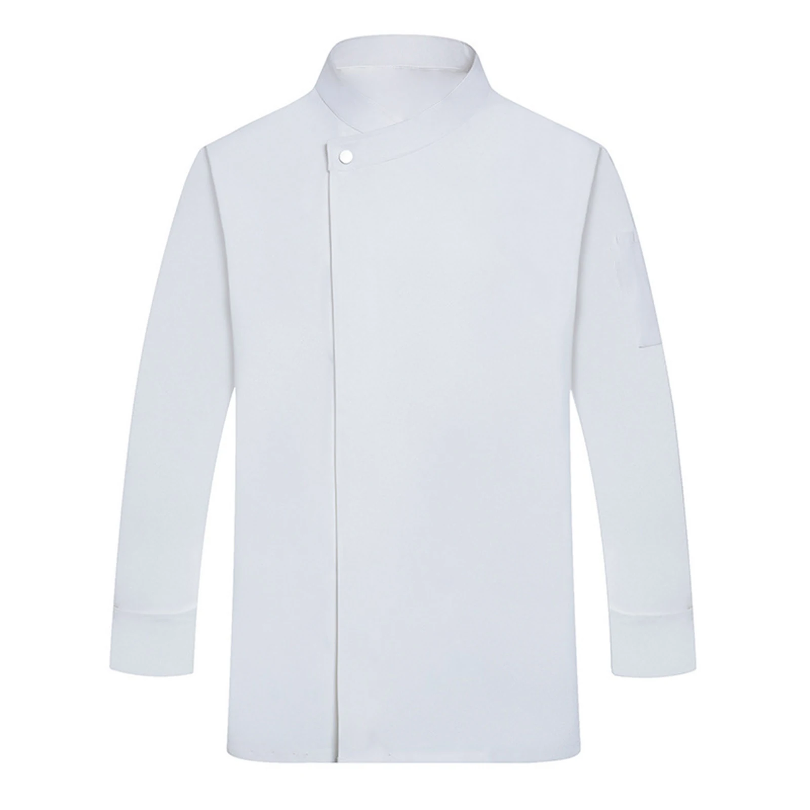 Button Unisex Chef Uniform Waterproof Long Sleeves Chef Top Multiple Colors Available Oil-Proof Kitchen Workwear