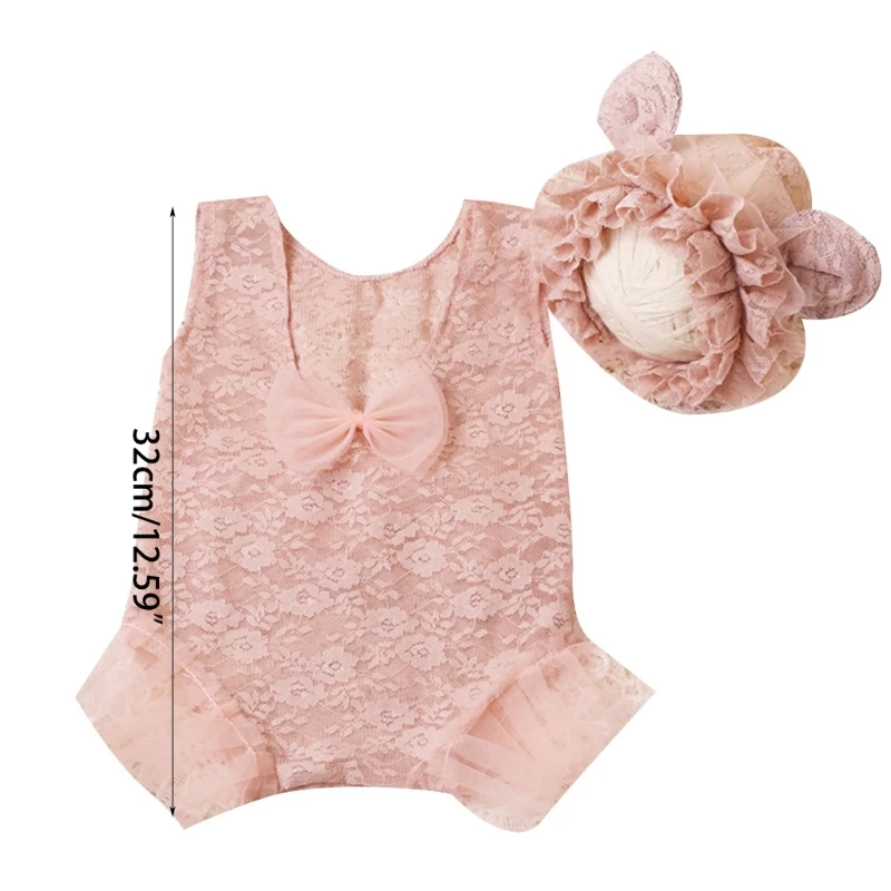 Baby Girl Photo Costume Lace Romper Newborn Photography Clothes Princess Outfit Drop shipping