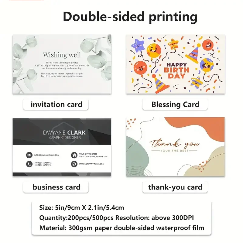 Custom Cards Customisation Pictures Personalised Business Cards Small Cards Thank You Cards Invitation Cards Desk Business Cards