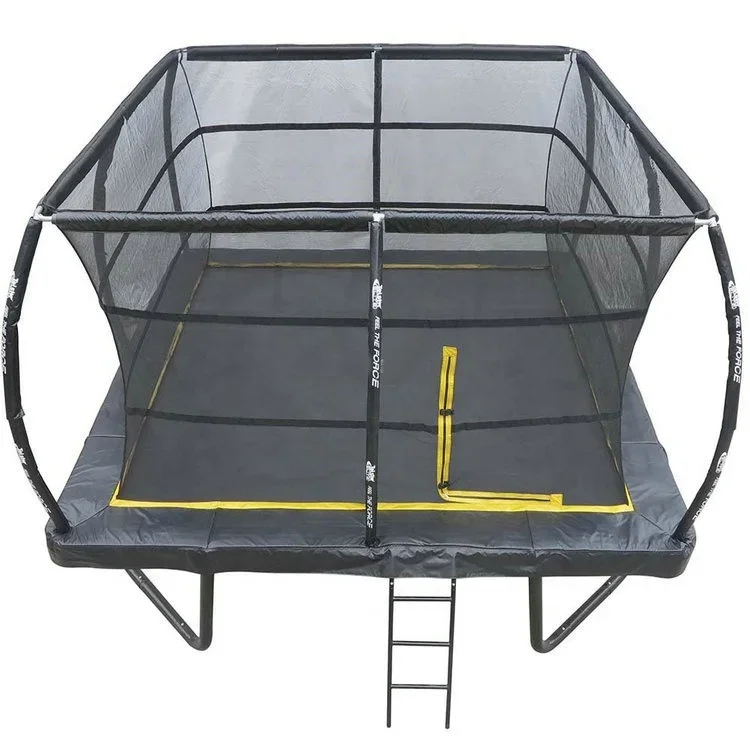 

10FT*17FT bungee jumping large rectangular trampoline square with safety nets