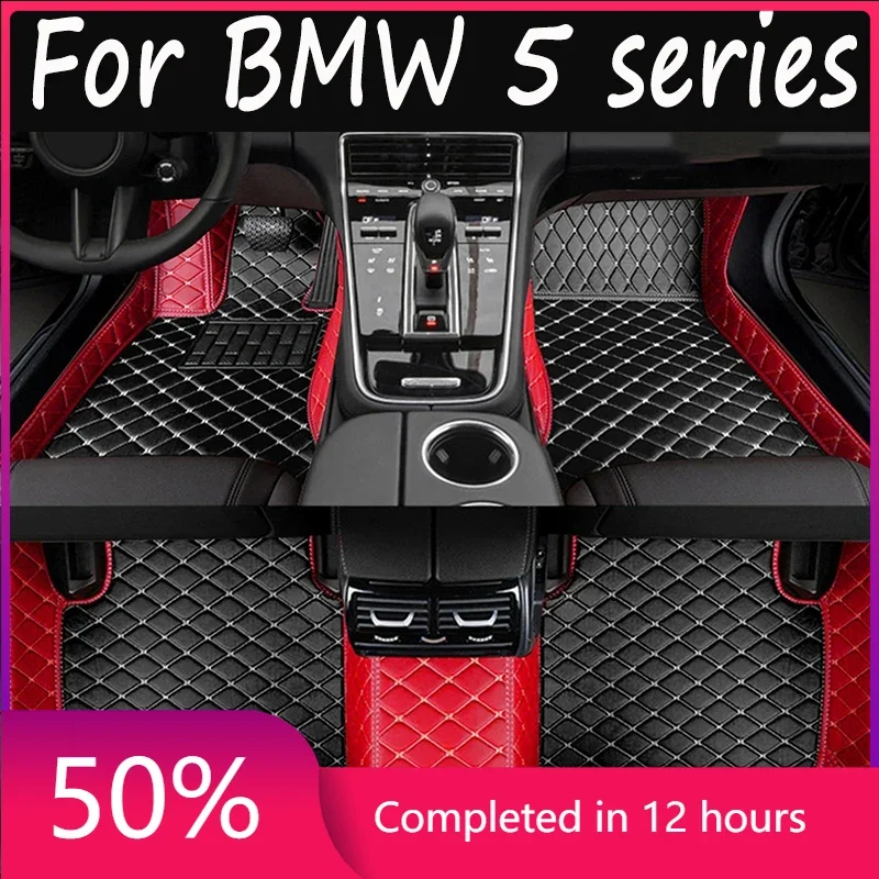 Car floor mats for BMW 5 series G30 525i 530i 540i 2018 19 20 21 22 Custom auto foot Pads automobile cover interior accessories