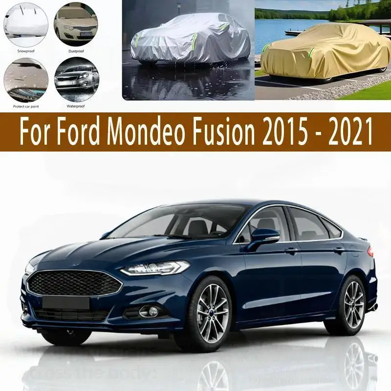 Outdoor Protection Full for Ford Mondeo Fusion Waterproof Dustproof Snow Cover Sunshade Exterior Car Accessories Car Covers
