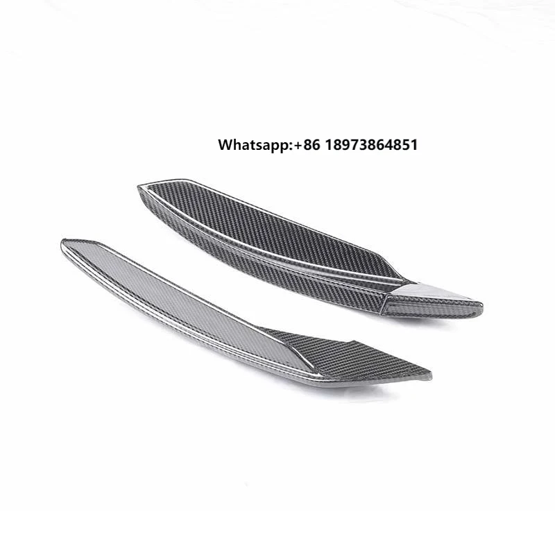 

New for Ferrari F8 Tributo Spider Body Kit Dry Carbon Fiber Front Bumper Canards Trim