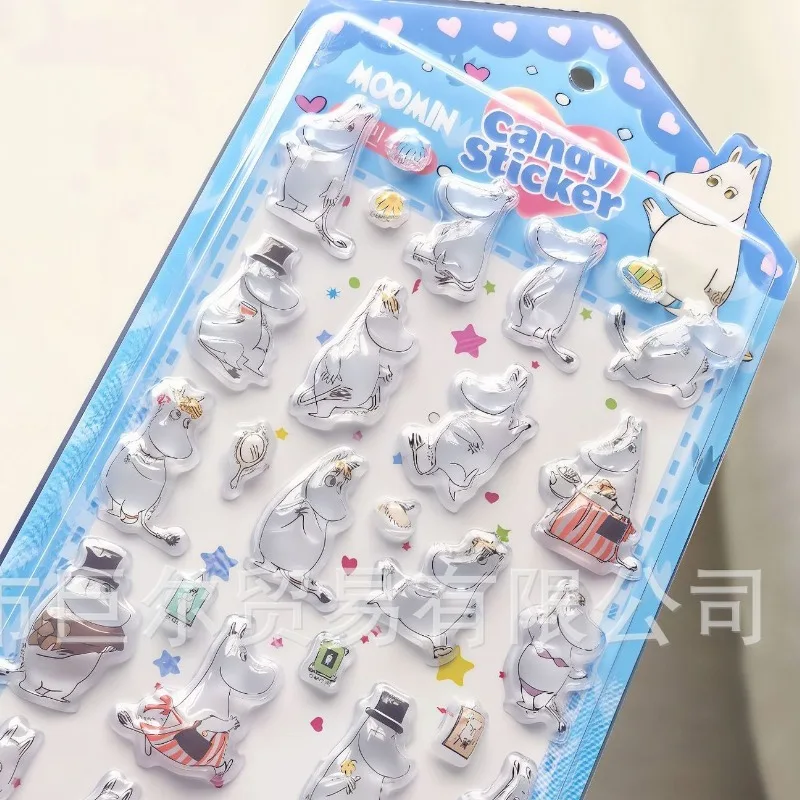 2PCS Hot Kawaii Anime Moomins Series Creativity Sticker Cartoon Cute Exquisite DIY Graffiti Sticker Boys and Girls Gift view 5