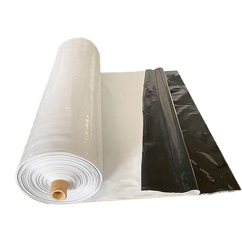 

0.12mm~0.2mm Black-White PE Greenhouse Film Farming Sun Protection Reflective Agricultural Planting Maintenance Film