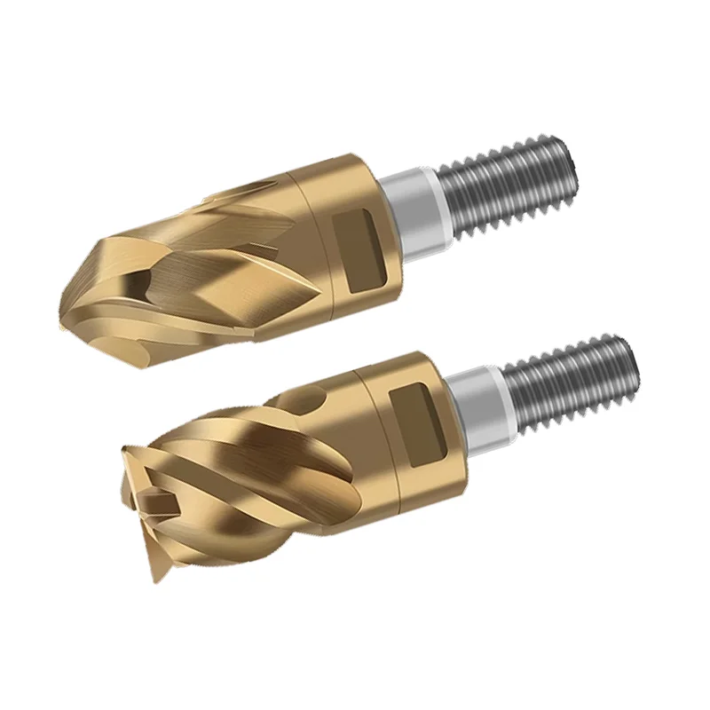 Sqaure Ball Nose Radius Corner Carbide Locking Tooth Milling Cutter Head M5 M6 M8 M10 M12 D8 D10 D16 D18  locking Thread Cutter