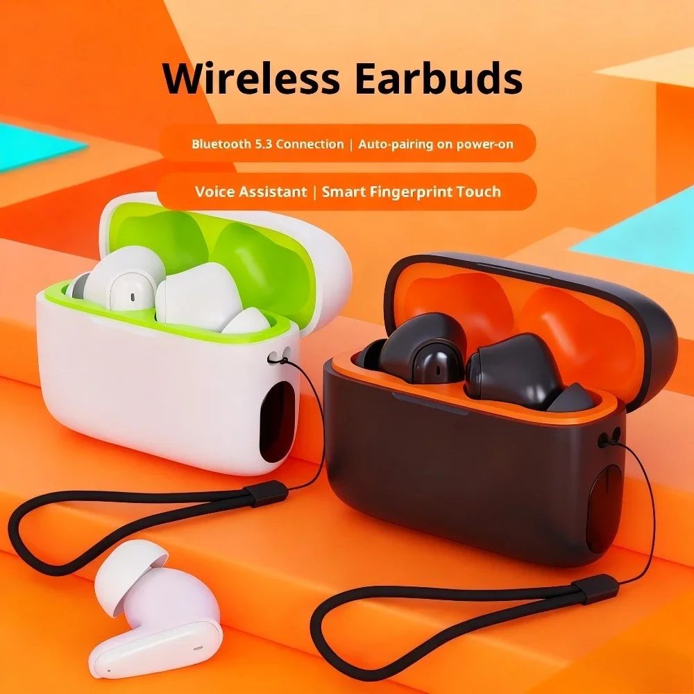 Wireless Bluetooth Headphones Noise Cancellation Lossless HIFI Stereo Sound Comfortable Wear for Sports Running Fitness Gym Work