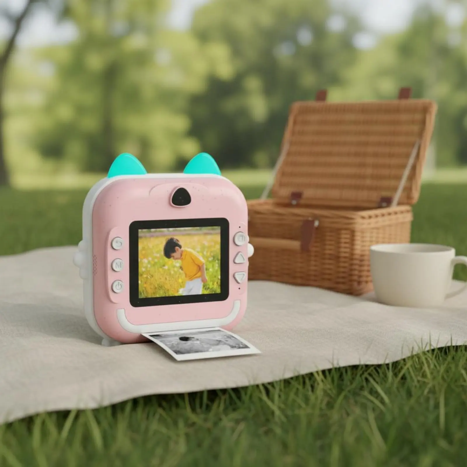 

Kids Instant Print Camera Gift Idea Kids Digital Print Camera Children's Gadget Recording Recording Saves Color Photos for Party