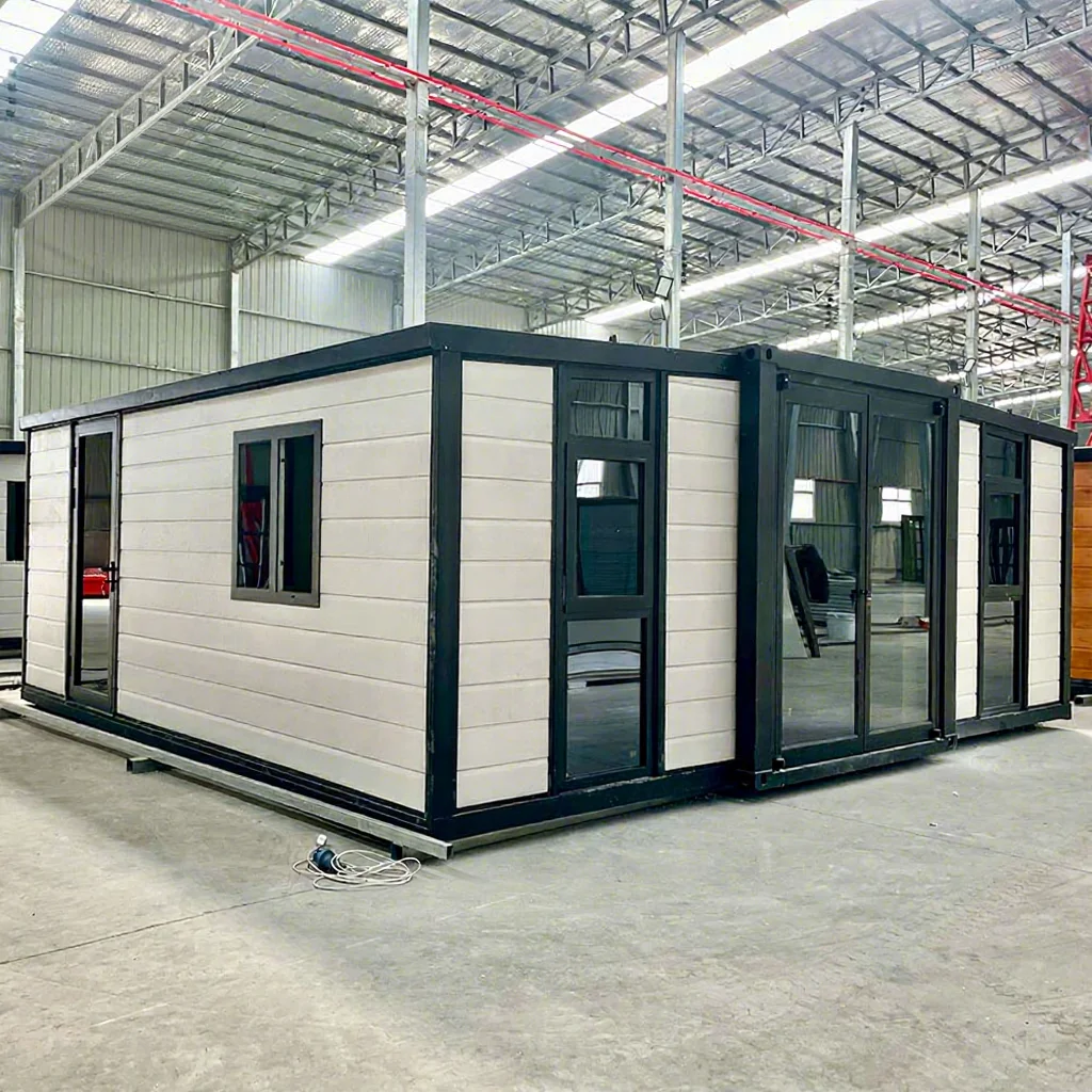 Ready Made Prefab Luxury Modular Container House  2 Bedroom Prefabricated Outdoor Folding House Warehouse Garden House