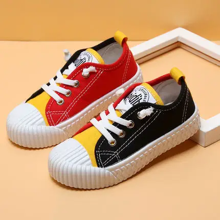 

Children's Canvas Shoes Boys and Girls Baby White Shoes Spring Casual Shoes Students Soft Bottom Biscuit Shoes Kids Shoes