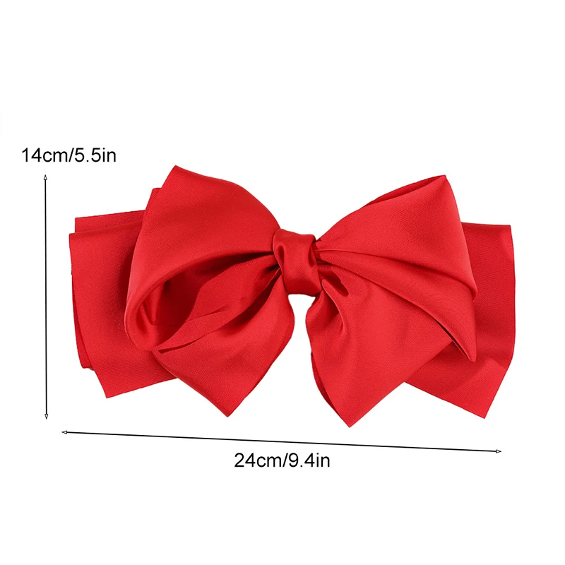 Big Satin Bowknot Hair Clip Korean Multi Layer Hair Pin Hair Bows Fashion Bow Hair Clip Girls Hair Accessories Sweet Spring Clip