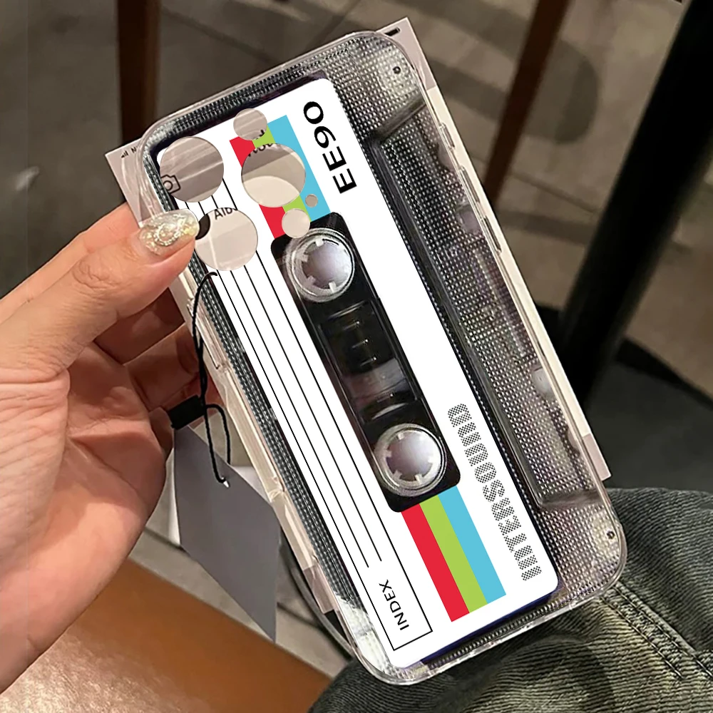 Retro-Kassetten-Kunst Klare Hülle für Samsung Galaxy S25 S24 S23 Ultra S22 S21Plus FE A56 A55 A54 A53 A36 A35 A34 5G PC Funda – Detail 15