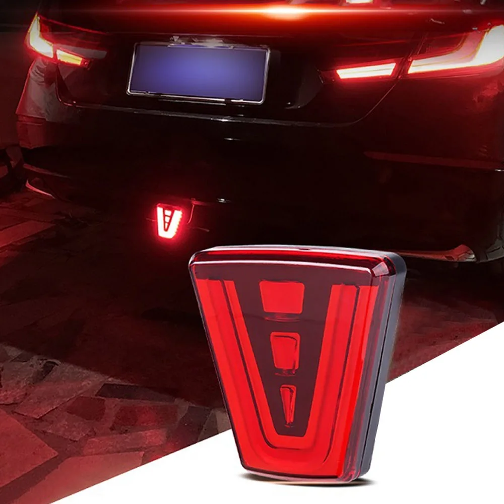 

12V F1 Style Universal Led Brake Stop Light Triangle LED Rear Tail Light Reverse Safety Strobe Lamp for Car Auto Motorcycle