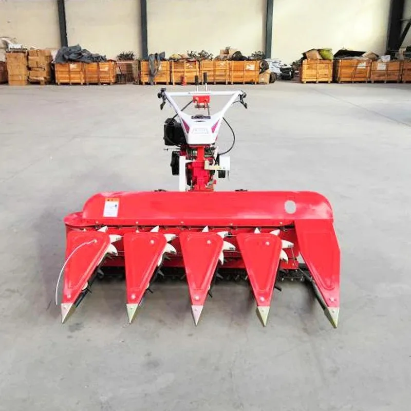 Elevated vertical air-cooled diesel sunscreen, soybean, oat, reed multi-functional harvesting machine
