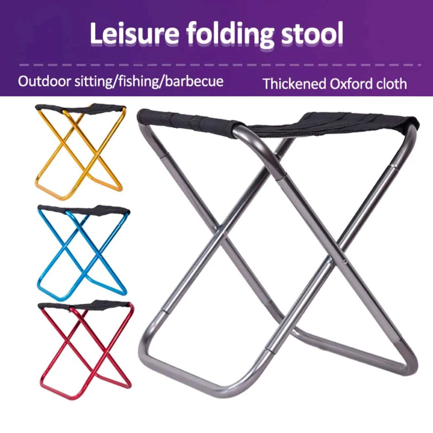 

New Ultra Light Portable Outdoor Foldable Fishing Chair Folding Backpack Camping Oxford Cloth Picnic Fishing Chair With Bag