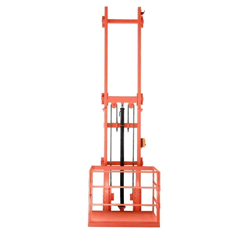 Lift Freight Elevator Guide Rail Type Simple Warehouse Home Lift 500KG/1000KG Electric Lift Small Electric Hydraulic