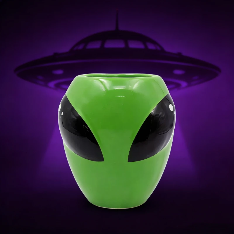 Fun Alien Ceramic Mug 540ml Large Capacity Home Office Water Cup Trend Cup