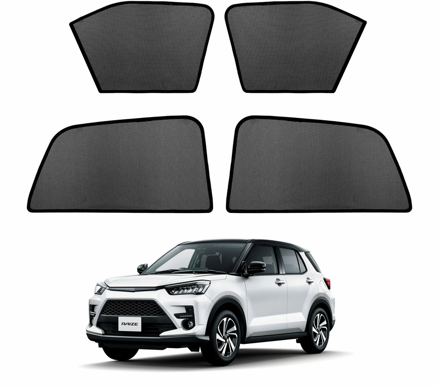 

Car Window Shade For Toyota Rise RAIZE 2019 2020 2021 2022 2023 2024Mesh UV Protection Window Sunshade Car Curtain Accessories