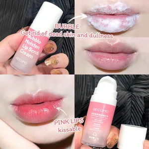 Exfoliating Bubble Moisturize Lip Scrub Cream Masker Bibir Pengelupas Scrub Perawatan Bibir Tanaman GECOMO untuk Bibir Lembut 8 scrub bibir penjualan terbaik - №