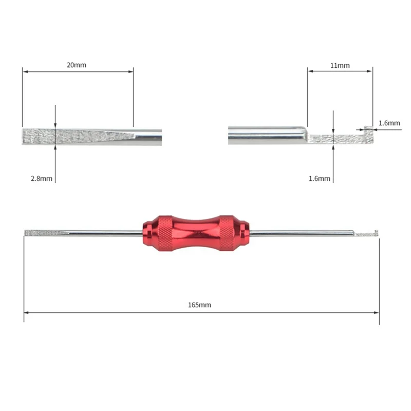【Flash Sale】Pin Extractor DRK-RT1 Connector Removal Tool สําหรับ DT DTM DTV DRB DRCP STRIKE Connectors Double-Ended Extractor