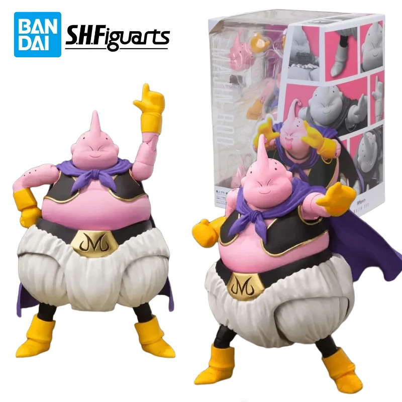 In Stock Original BANDAI S.H.Figuarts SHF Dragon Ball Z Majin Buu PVC Anime Action Figures Model Toys Collection Hoilday Gifts