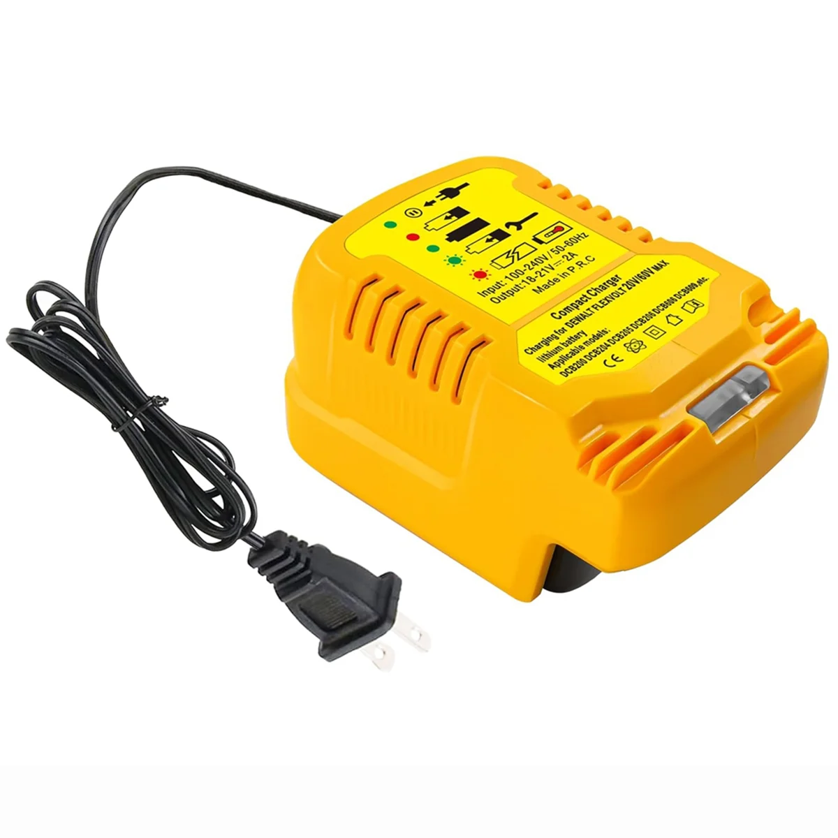 

Mini Charger for Dewalt 20V Battery Charger, Replace for DCB112 for DeWalt 20V/60V MAX Lithium-Ion Batteries US Plug