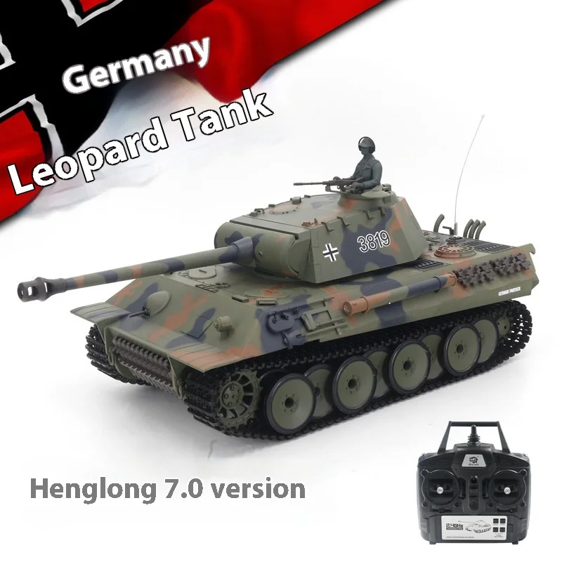 New 3819-1 Large German Panther Remote Controlled Tank Vehicle Bullet Battle Tank Enthusiast Colorful Boy Christmas Gifts