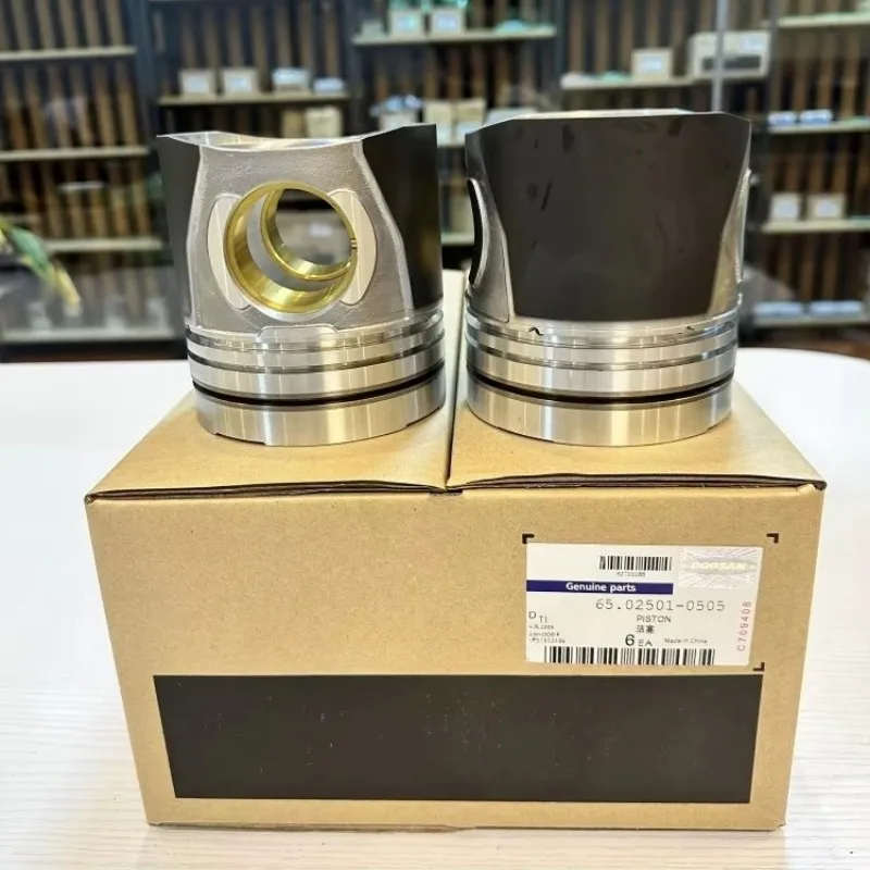 Piston 65.02501-0505 for DL08 Diesel Engine Spare Parts, Construction Machinery Doosan Deweilong Doosan Parts Fast Delivery