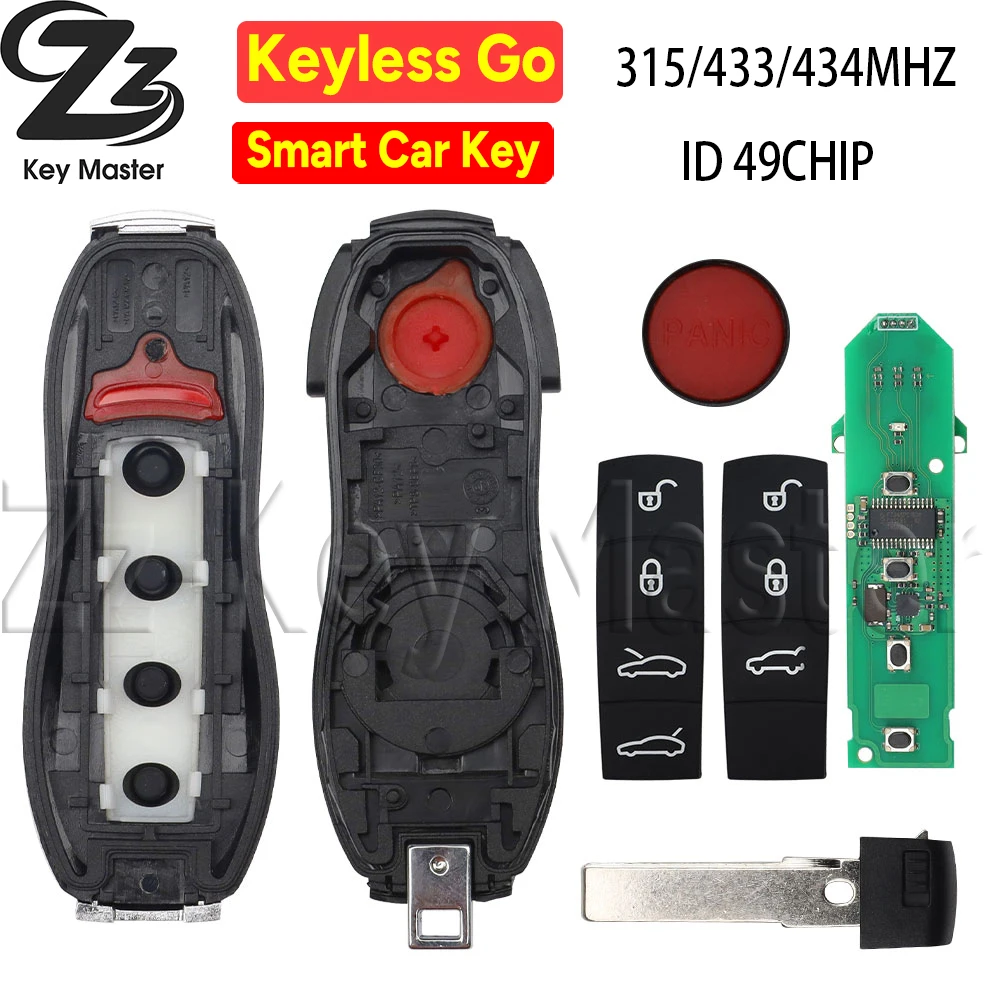 

Zz-KeyMaster для ID49 PCF7945P 315/433/434 МГц умный автомобильный ключ модель автомобиля 2010-2018 Panamera Macan Cayenne 718 911 Boxster KR55WK50138