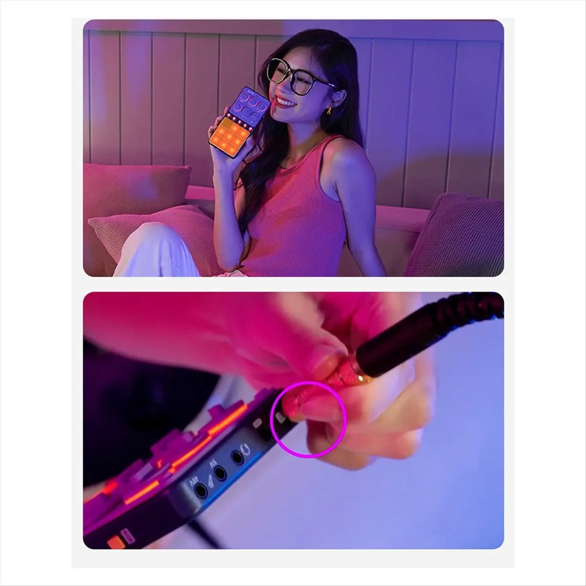 Mobile Phone Live Broadcast Sound Card Live Streaming Host Singing Handheld