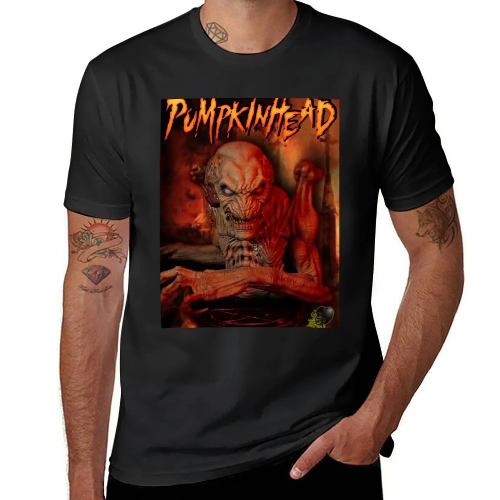 Pumpkinhead w/ Logo T-Shirt plain plus size tops boys whites mens white t shirts
