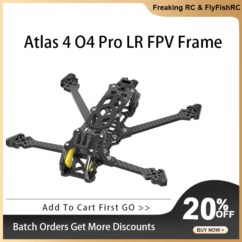 FlyFishRC Atlas 4 O4 PRO LR FPV Deadcat Frame Kit