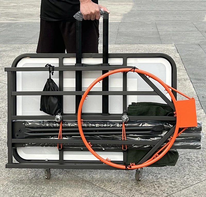 Stand Basket Portabel Indoor Outdoor Stand Basket yang Dapat Dipindahkan dan Dapat Diangkat untuk Dewasa dan Anak-anak Stand Basket yang Dipasang di Dinding