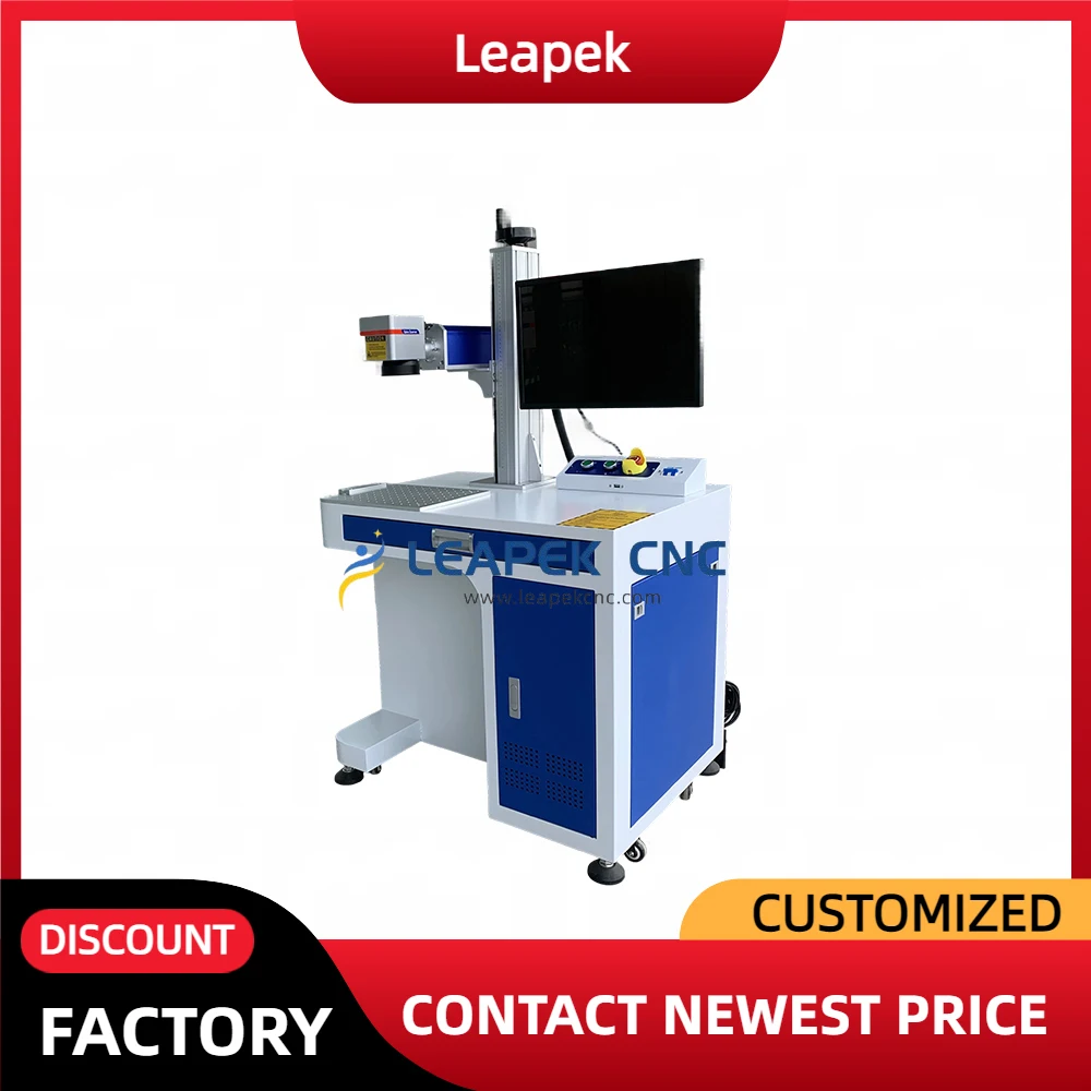 Mesin Penanda Laser Logam Fiber Laser 20W 30W 50W Desktop Portabel Rotary Handheld Pengukir Warna Lengkap Perhiasan