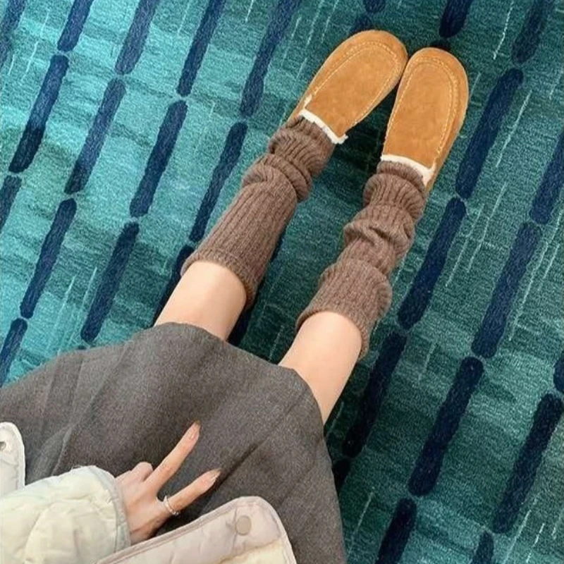 2026 New Velvet Simple Joker Women's Round-headed Casual Shoes with Velvet Warm and Comfortable Cotton Shoes in Winter
