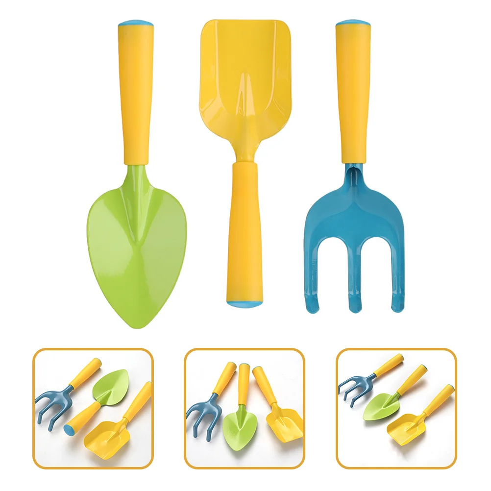 Outils de jardinage pour bébés, jouets de plage, voyage de sable, jardinage pour enfants, 3 pièces