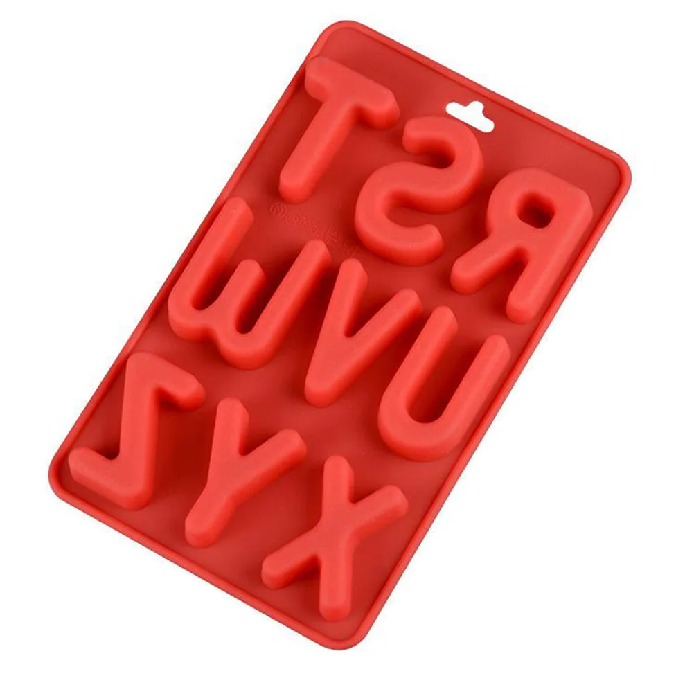 

3PCS Letter Cake Molds Sugar Craft DIY Baking Fondant Polymer Clay Tools Flexible Reusable Kitchen Bartender Supplies