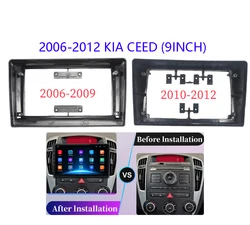 9 Inch Car Frame Fascia Adapter Android Radio Dash Fitting Panel Kit For Kia Ceed 2006-2012