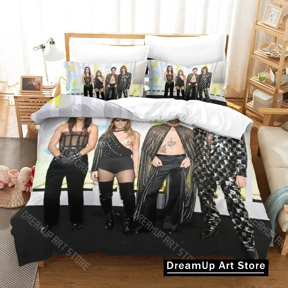 3D Print Maneskin Bedding Set Boys Girls Twin Queen King Size Duvet Cover Pillowcase Bed boys Adult Home Textileextile