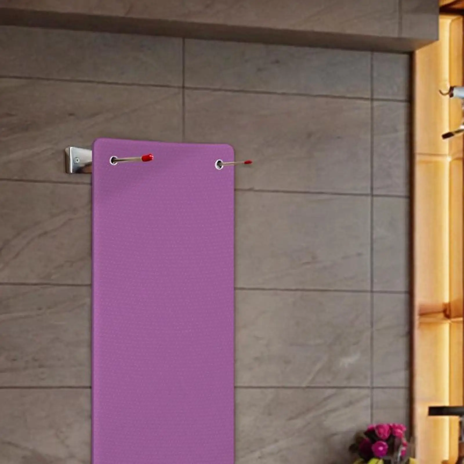 yoga-mat-hanger-storage-shelf-adjustable-steel-space-efficient-rack-for-exercise