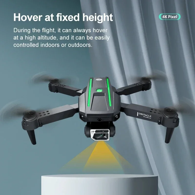 Dron plegable para evitar obstáculos en todas direcciones S86 con fotografía aérea 4K HD Mini Quadcopter aviones de Control remoto voladores