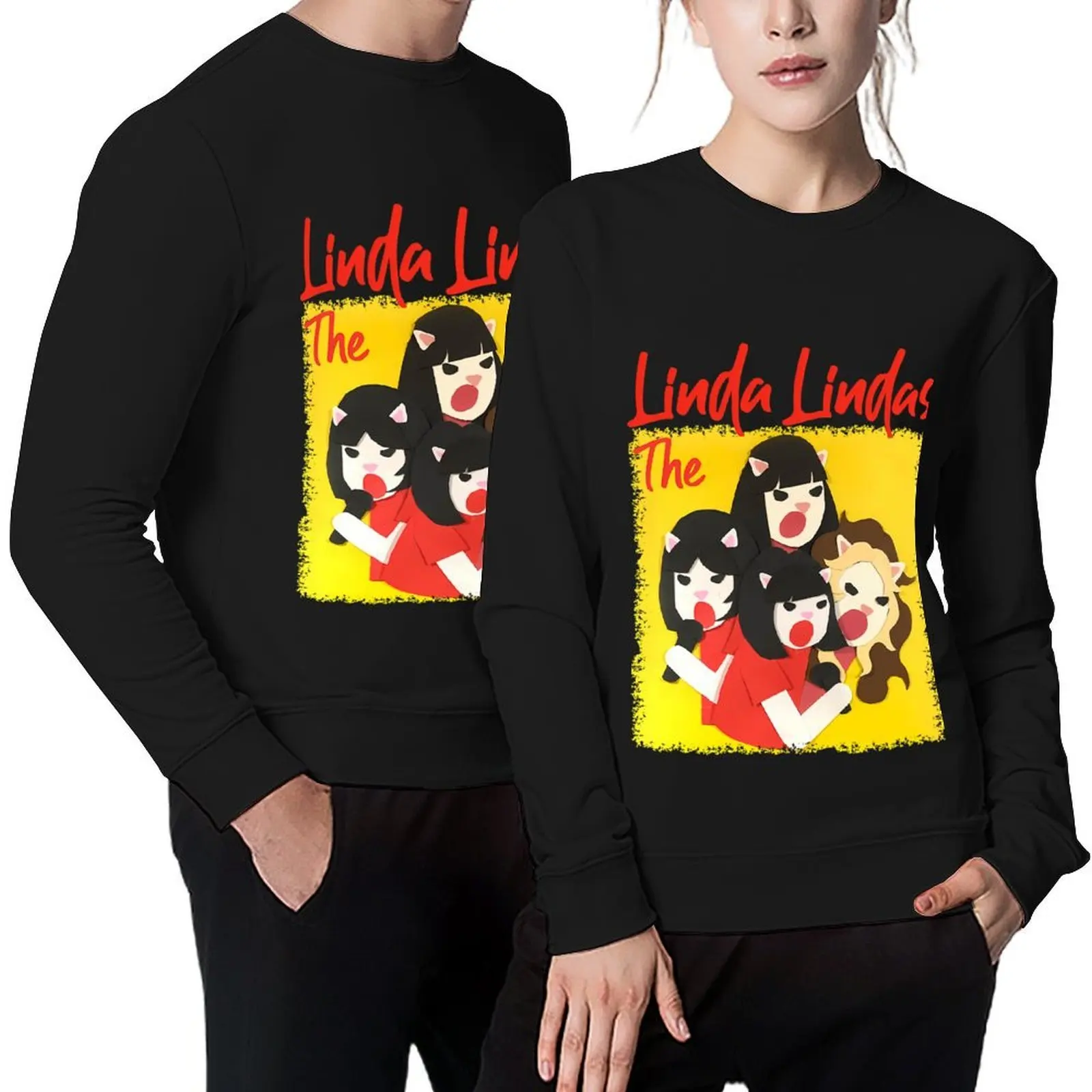 

The Linda Lindas Artwork Pullover men's clothes autumn new products men's clothing anime clothing sweatshirt