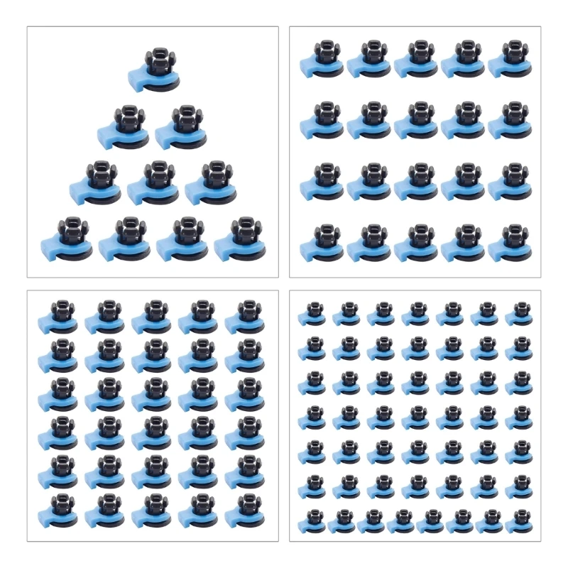 10/20/30/50Pcs Clip Pipe Embedded Clamp Bowden Coupling for Metal Heatsink Hotend Tube 4MM Collet Extruder Connector