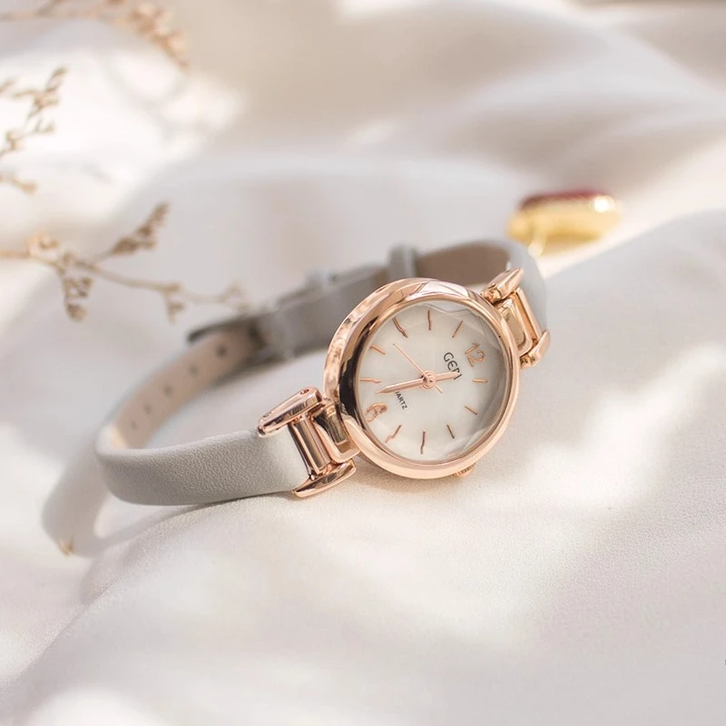 ساعة نسائية أنيقة وبسيطة على الطراز الكوري، حزام صغير وحساس، ساعة يد للطلاب، ساعة كوارتز متعددة الاستخدامات على طراز موري