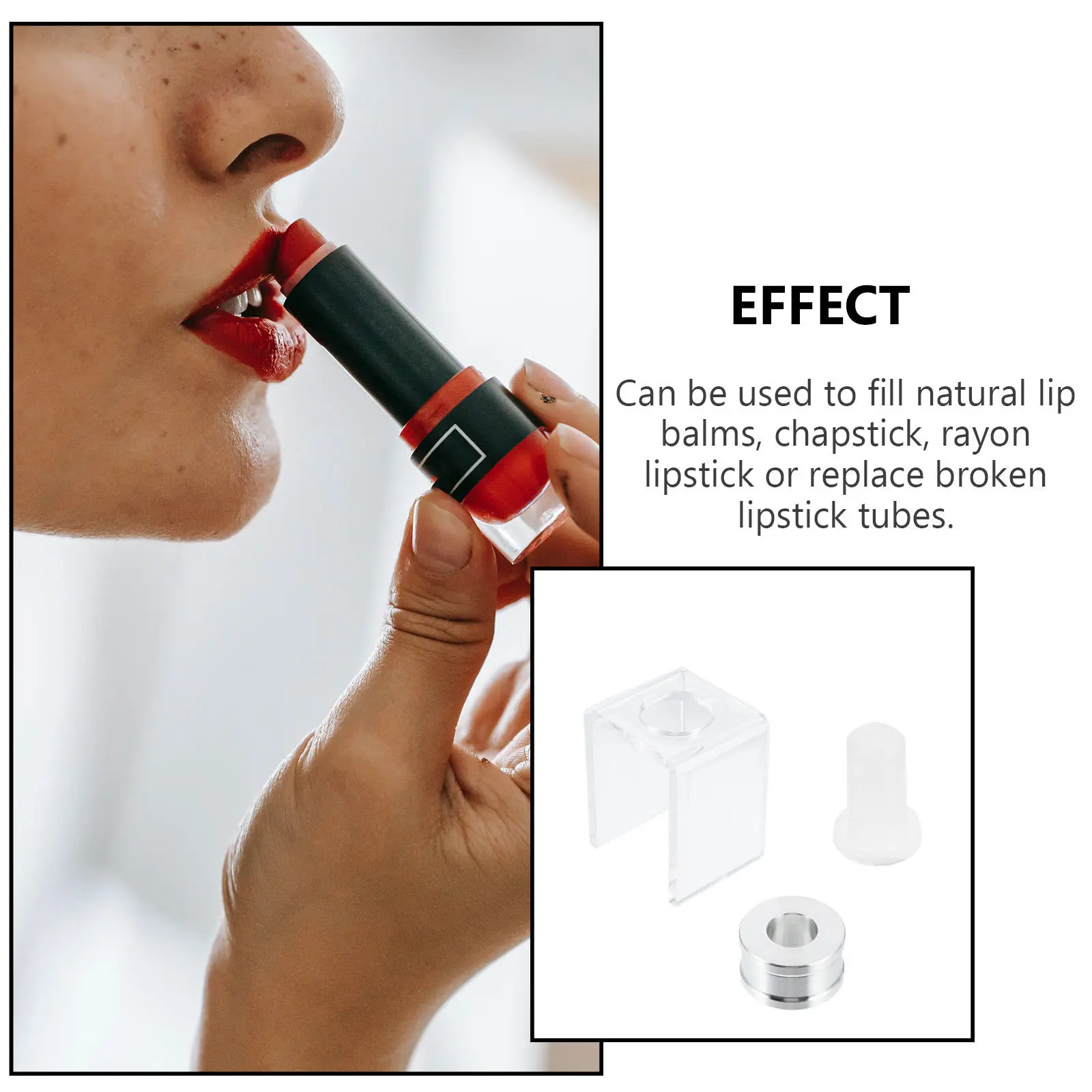 2-set buis voor lippenbalsem Diy Mold Lippenbalsem Maken van zelfgemaakte lippenstift Diy Supply Handgemaakte Mold Lipstick Making Accessoire